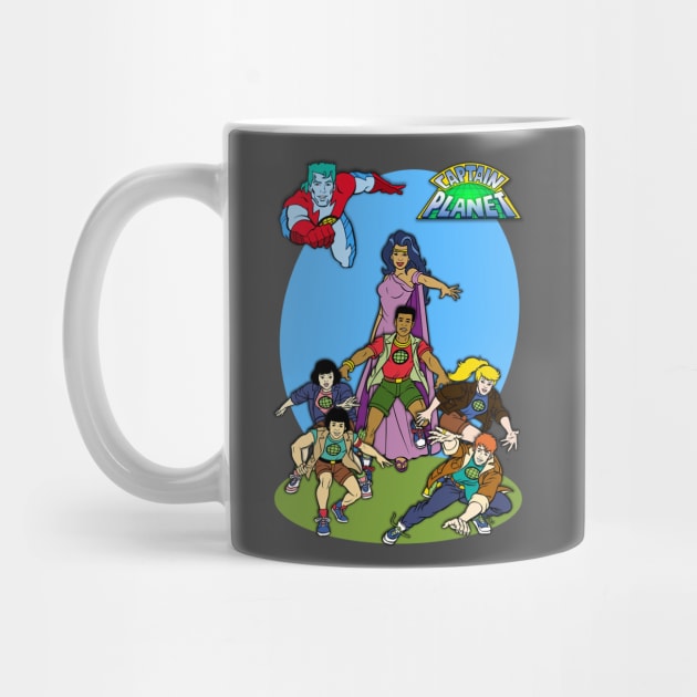 Captain Planet Group 2 by BigOrangeShirtShop